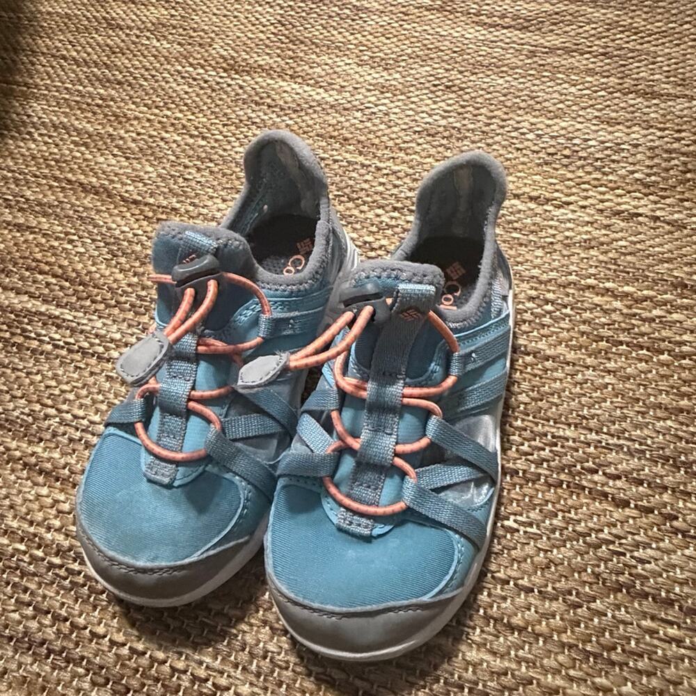 Columbia Kids Water Shoes Blue/Coral Bungee US 10 Toddler